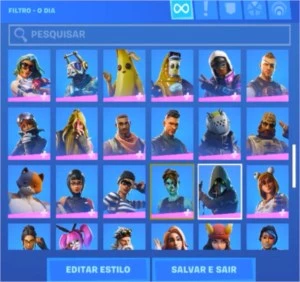 conta de fortnite season 4 full até a atual