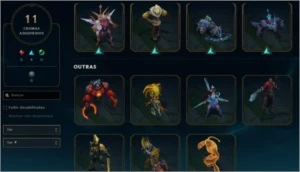 CONTA GOLD 3 - 91 SKINS - FALTA 9 CHAMP - League of Legends LOL