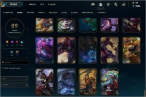CONTA GOLD 3 - 91 SKINS - FALTA 9 CHAMP - League of Legends LOL