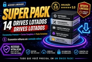 Super Pack Com 14 Drives Lotados De Ferramentas, Cursos Etc