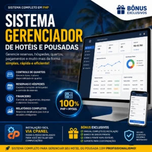 Sistema Gerenciador de Hotéis e Pousadas em PHP Completo - Sites, Lojas e Sistemas Prontos Sites e Scripts