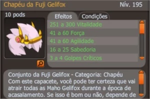 Set Fuji completo já magiado, para str, ou agi, (Spiritia) - Dofus