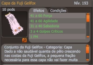 Set Fuji completo já magiado, para str, ou agi, (Spiritia) - Dofus