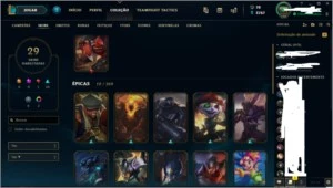 vendo conta de lol, gold 3 (ex plat)+29skins!! - League of Legends