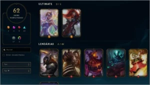 Conta lol level 133, 60+ skins 110+ campeões - League of Legends