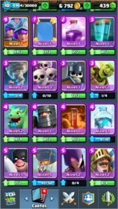 Royale: Nível e Arena 10, 9 Lendárias, Nick e EMAIL PRÓPRIO - Clash Royale