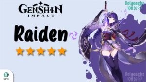 ✨ GENSHIN IMPACT CONTA COM RAIDEN 5⭐ AR5-10 ✨