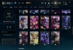 Prata 3 com 100 Champs e 53 Skins +6 Vitoriosas - League of Legends LOL