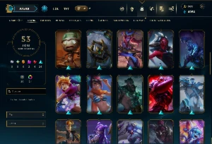 Prata 3 com 100 Champs e 53 Skins +6 Vitoriosas - League of Legends LOL