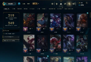 Prata 3 com 100 Champs e 53 Skins +6 Vitoriosas - League of Legends LOL
