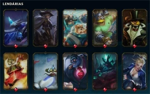 Conta League of Legends desde a Season 1 com skins raras LOL