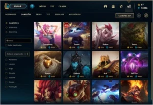 Conta League of Legends Platina 3 172 skins LOL