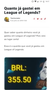 Conta Lol - League of Legends