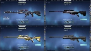 CONTA VALORANT DIVERSAS SKINS