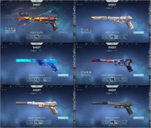 CONTA VALORANT DIVERSAS SKINS