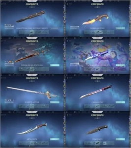 CONTA VALORANT DIVERSAS SKINS