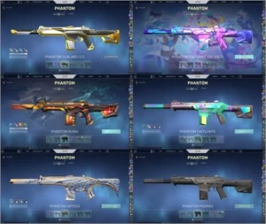 CONTA VALORANT DIVERSAS SKINS