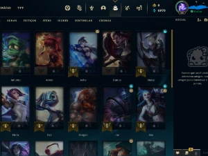 Conta LOL platina 3 - League of Legends