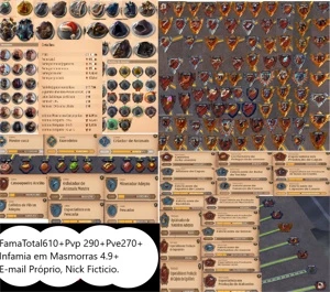 Conta Albion Fama 610m+ (Detalhes na descrição e Fotos) - Albion Online