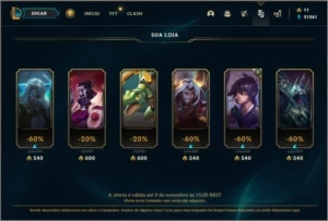 CONTA D4 - 228 SKINS - LEAGUE OF LEGENDS BR LOL