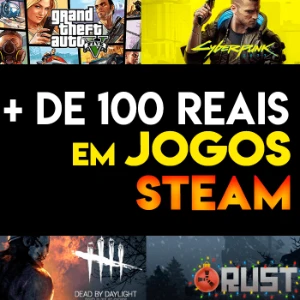 R$100 em JOGOS STEAM - 100 reais