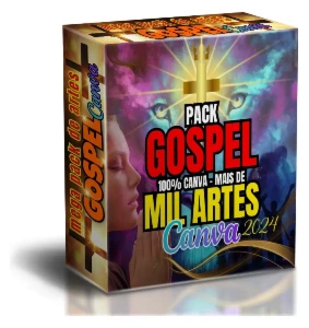 Pack Gospel – +1.200 Artes para Igreja/Ministério no Canva