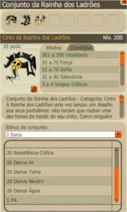 Set Rainha top - Servidor Spiritia - Dofus