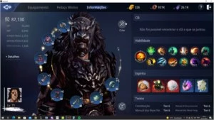CONTA MIR4 GUERREIRO LVL 71 / 89k / 3 PETS EPICOS / SA 42