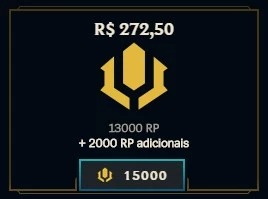 15.000 RIOT POINTS - League of Legends LOL