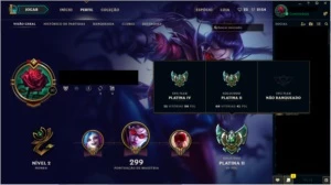 Conta Plat 2 - League of Legends LOL