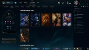 VENDO CONTA NO LOL LEVEL 151/ 83 SKINS/ BRONZE 3 - League of Legends