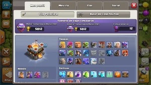 CONTA CV 11 SEMIFULL + Decorações RARAS - Clash of Clans