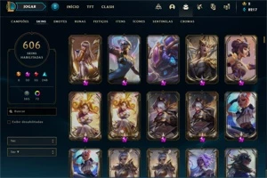 Conta de lol diamante TFT 606 skins e muito mais!!! - League of Legends