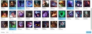 CONTA - BORDA PRATA - 74 CHAMPS - 16 SKINS - League of Legends LOL
