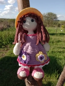 Boneca Filomena - Artesanato e Personalizados