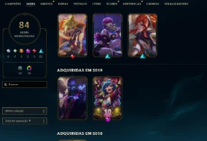 [Entrega Automática] Lol Esmeralda, 84 Skins, Raras Honra 4 - League of Legends