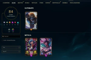 [Entrega Automática] Lol Esmeralda, 84 Skins, Raras Honra 4 - League of Legends