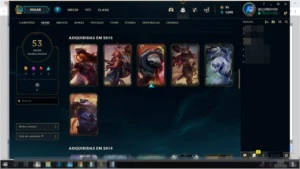 Conta LoL Ouro III - League of Legends