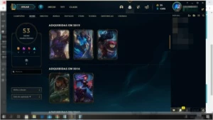 Conta LoL Ouro III - League of Legends