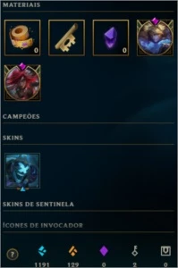 Conta Prata 2 - League of Legends LOL