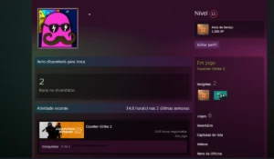 Conta Steam 22 Anos Level 12 Primeiro Email - Counter Strike CS