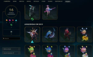 Conta LOL GOLD c/89 skins + Valorant BETA c/ Sublime pack - League of Legends