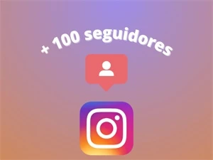 +100 seguidores na conta do instagram - Redes Sociais