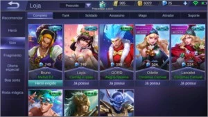 conta mobile legends épico v