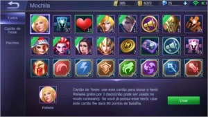 conta mobile legends épico v