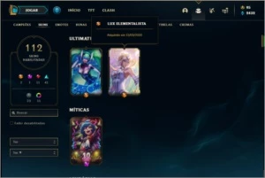 Conta ouro 3 MAIN AHRI com 98 champs e 112 skins - League of Legends LOL