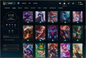 Conta ouro 3 MAIN AHRI com 98 champs e 112 skins - League of Legends LOL