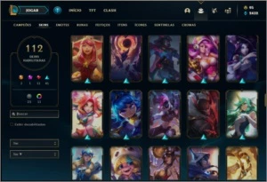 Conta ouro 3 MAIN AHRI com 98 champs e 112 skins - League of Legends LOL