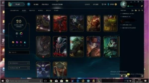 COMBO DE CONTAS 1 CONTA  PLATINA V 1PRATA II e uma level 17 - League of Legends LOL