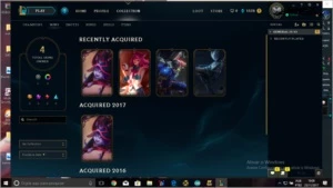 COMBO DE CONTAS 1 CONTA  PLATINA V 1PRATA II e uma level 17 - League of Legends LOL